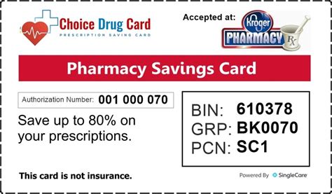 kroger pharmacy smart health card|Kroger Pharmacy drug price list.